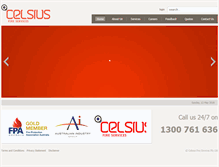 Tablet Screenshot of celsiusfire.com.au